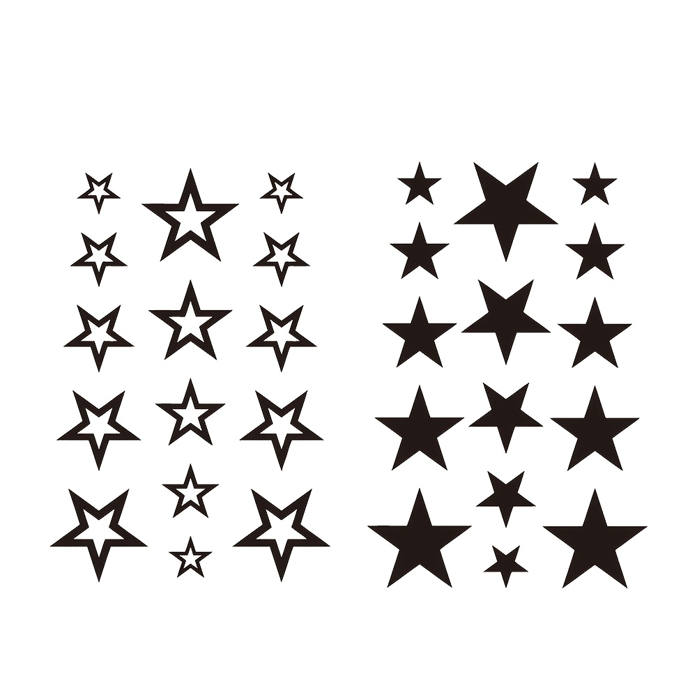 Image of 2 Waterproof Temporary Tattoo Stickers Featuring A Line , Suitable For Body Art Tattoos For Men And Women. To Body Parts Such As The , Wrists, Neck, Shoulders, Waist, Abdomen, Legs
