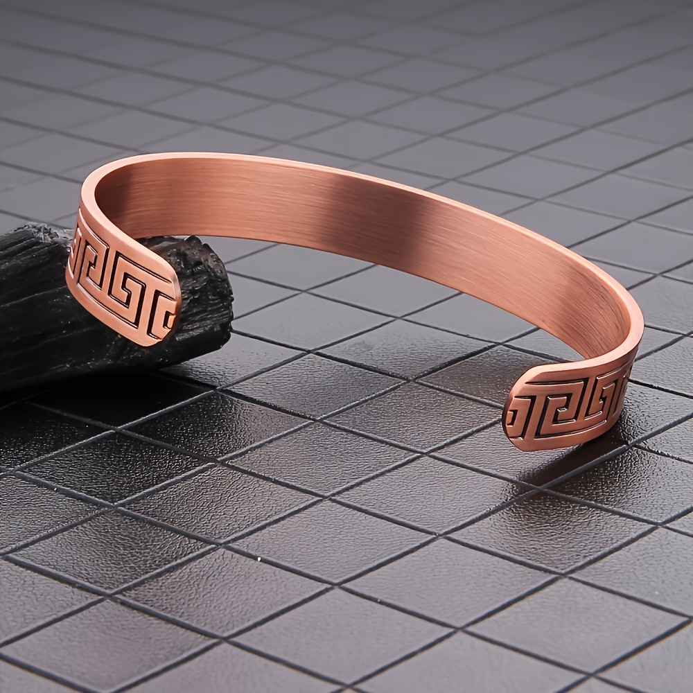 Adjustable Copper Magnetic Bracelet, Vintage Design