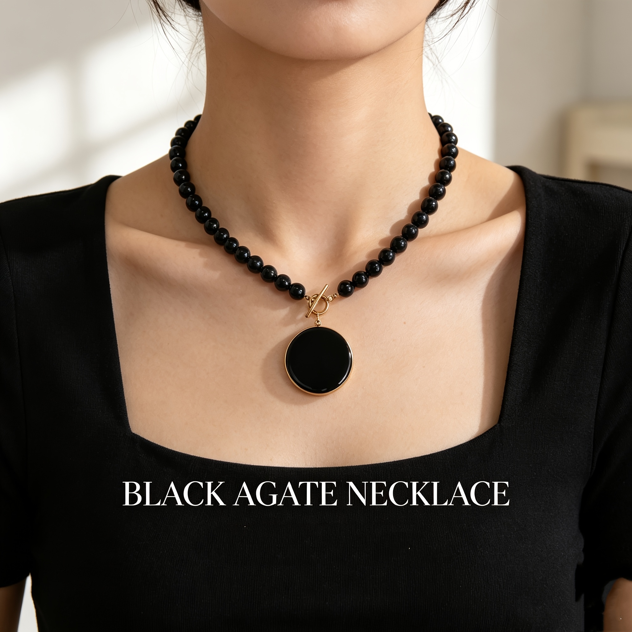 TEMU Collana con collare di perline di , 1 pezzo, in , abbinata a , ciondolo oversize in , ornamento in tono e per donne, regalo per weekend, viaggi,