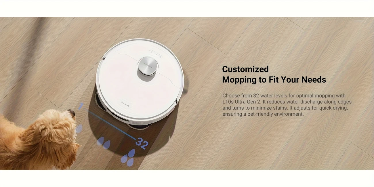 l10s ultra robot vacuum and mop combo auto mop cleaning and drying self and self emptying base for 60 days of cleaning 5300pa suction and ai navigation compatible with details 12