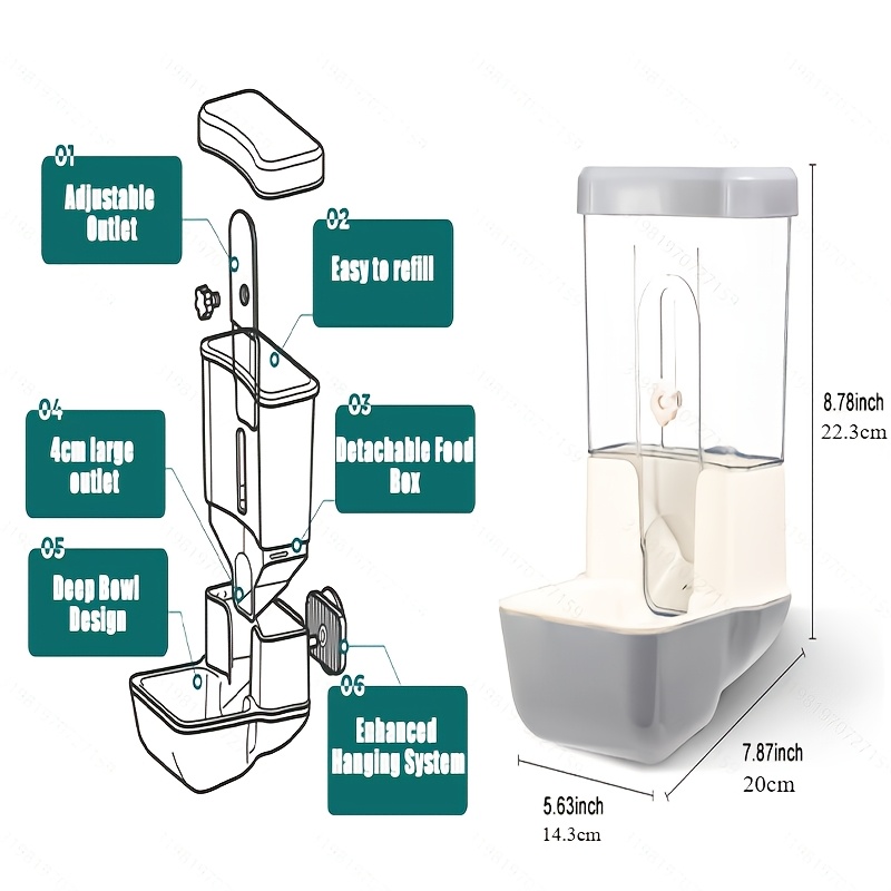 Hanging Automatic Food Dispenser for Small Pets