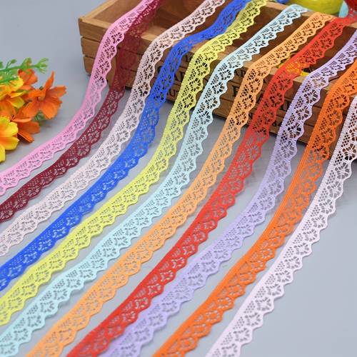 1 roll mesh embroidered lace trim ribbon for sewing crafts bags clothes 393 7inch
