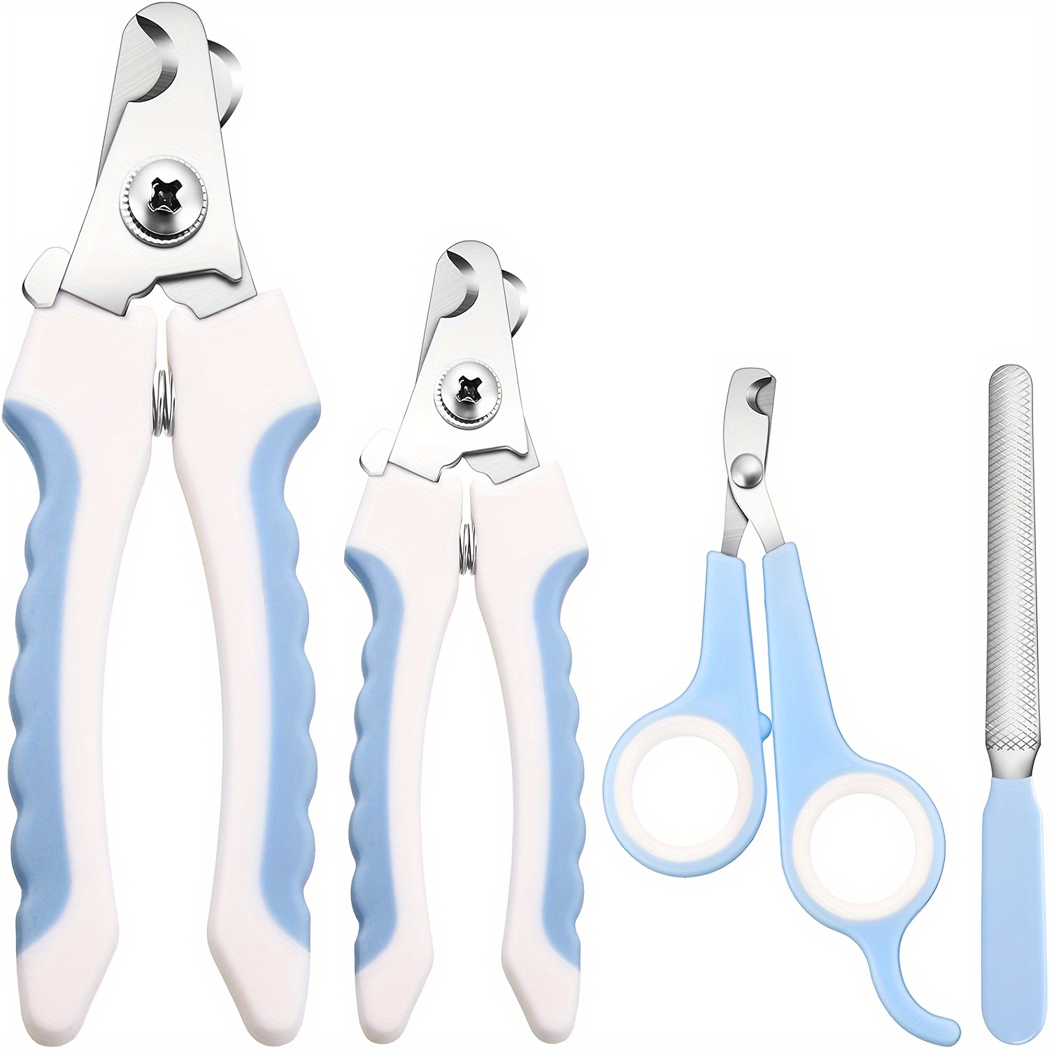 

Dog Nail Clippers Set Of 4, To Avoid Over-cutting, Steel Blades, , Pet Grooming