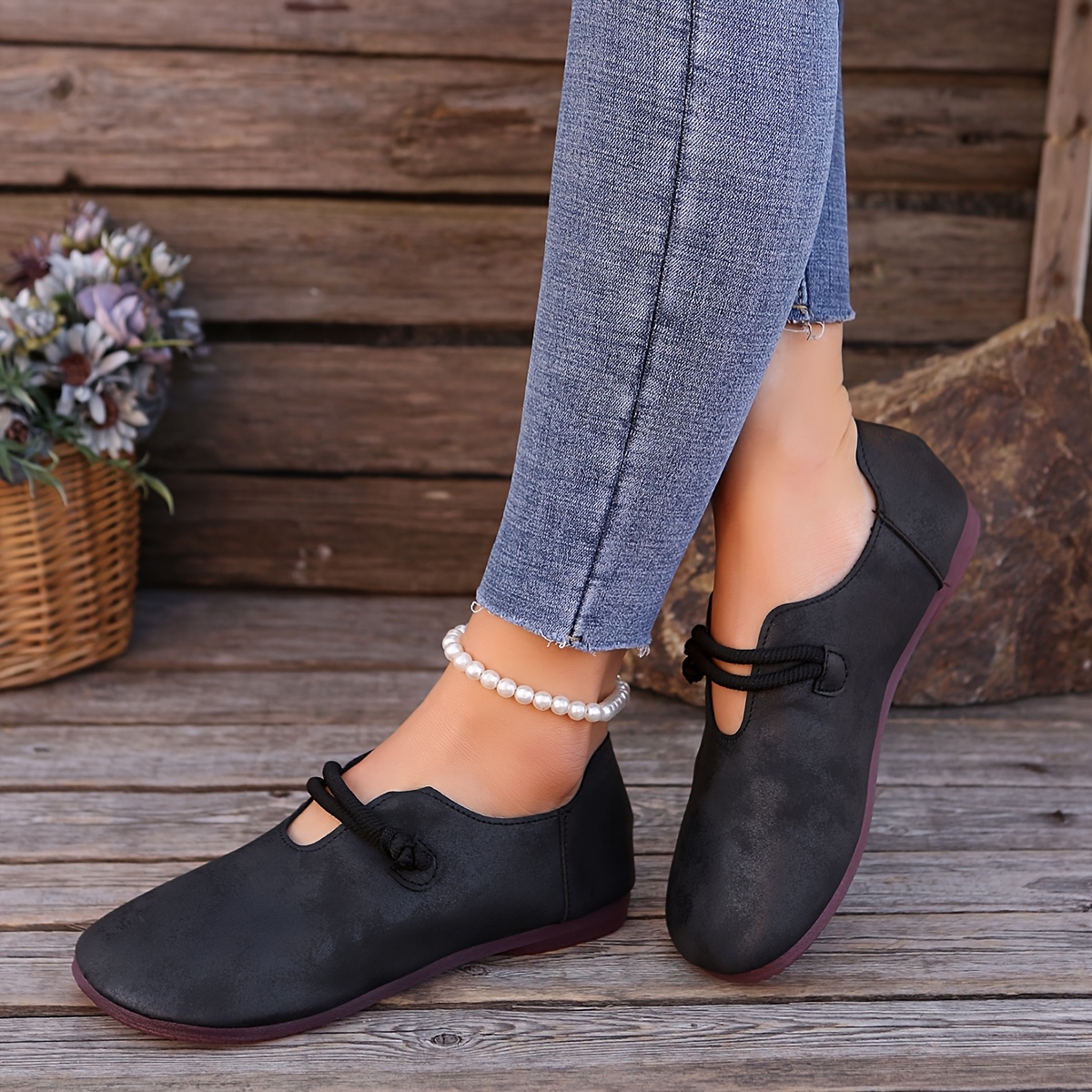 Scarpe Basse Nere Francesine Basse Con Frange Francesine Basse Le