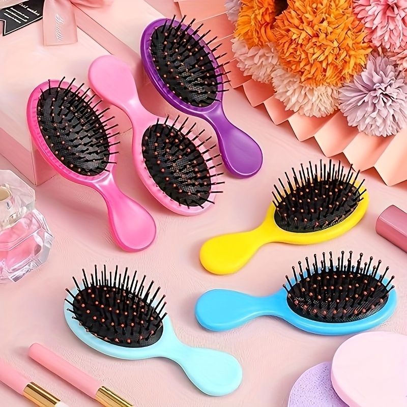 36 packs mini detangling hairbrush squirt detangler combs toddler soft bristle travel hairbrush women girl multi color