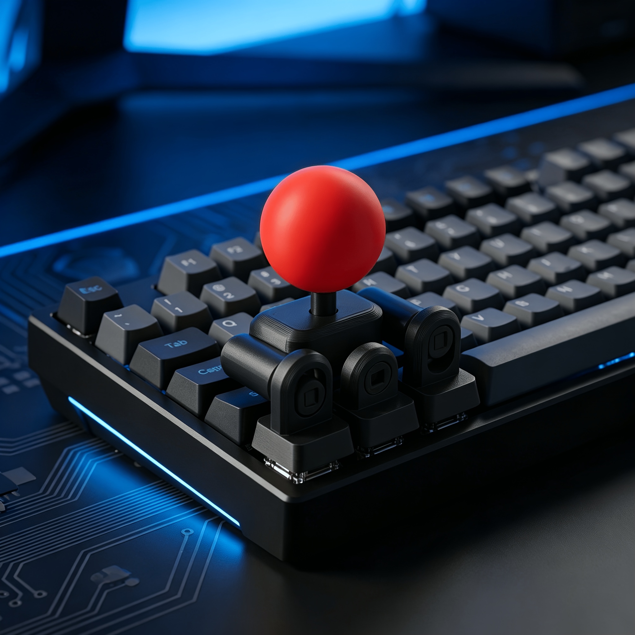 teclas de joystick impresas en 3d, teclas creativas estilo juego 3d, piezas de repuesto universales para teclados mecánicos, decoración de moda para teclado, fáciles de instalar