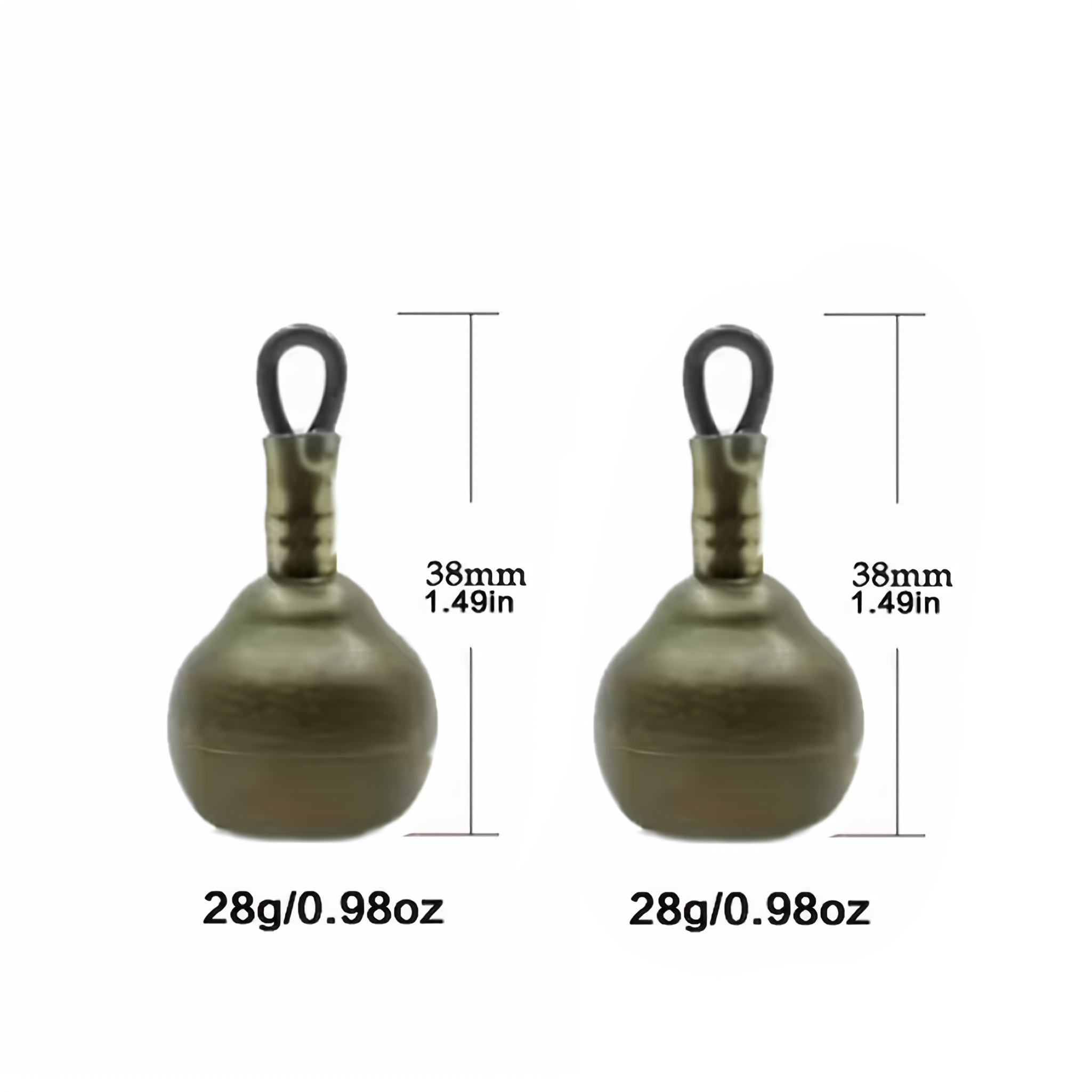 2ks Zátěže pro lisování vlasce, Rybářské závaží proti větru a vlnám, Zátěž pro spodní návazec bez zamotání, Drží…: retailer-supplied image