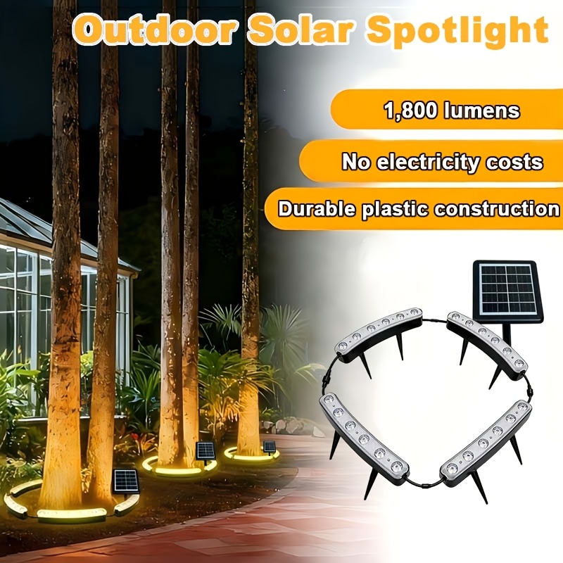 1pc of solar spotlight outdoor type ip44 3 lighting   24led lights suitable for outdoor long distance use of solar lights landscape lighting atmosphere lights   lamps suitable for gardens courtyards   decorations