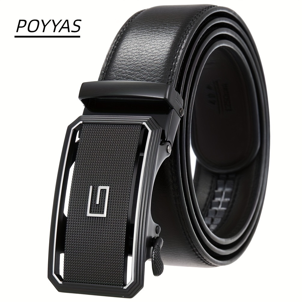 

Men's Fashion Belts Luxury Belts High Quality Genuine Leather Belts Automatic Hollow Ratchet Belts Waist Buckles Belt For Jeans