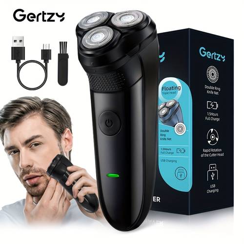 professional mens electric shaver with smooth and comfortable shaving time suitable for facial trimming and cleaning smooth and clean shaving usb charging ideal holiday gift fathers day gift