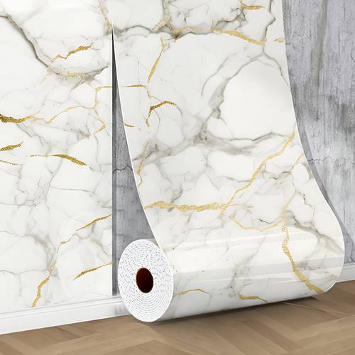 1 roll 3d marble wall tiles wallpaper self foam wall panels thickened decoration wall stickers peel and to clean and install suitable for renovation of bathrooms living rooms kitchens bedrooms