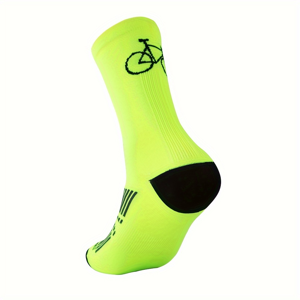 1 Pair Of New High-quality Cycling Socks For Men And Women, Mountain Bike Socks, Breathable Road Bike Socks, Outdoor Sports Socks