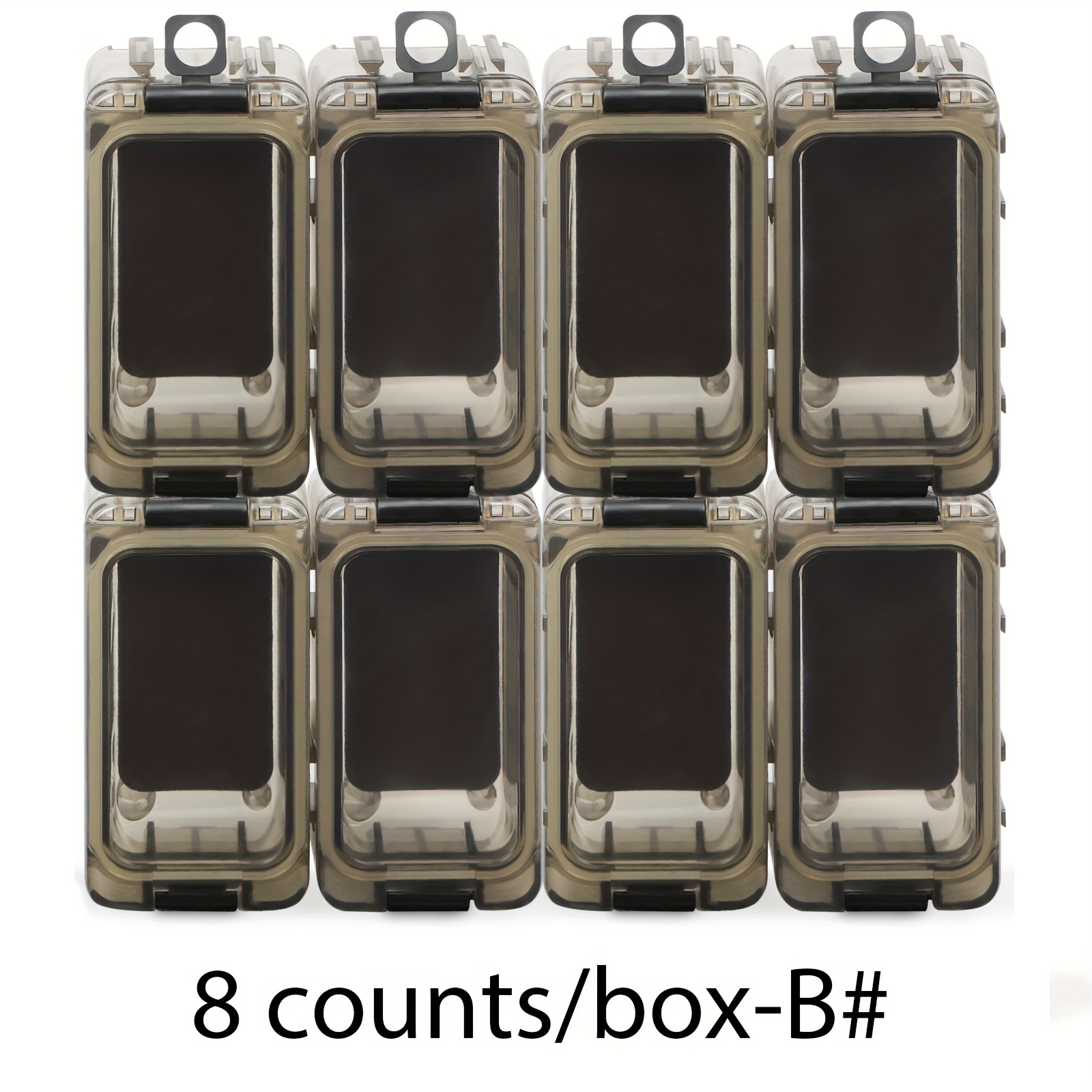 Dovesun 4/6/8pcs Fishing-tackle Boxes, Fishing Tackle-splicing Box, Bait&hooksstorage Case, -dark.