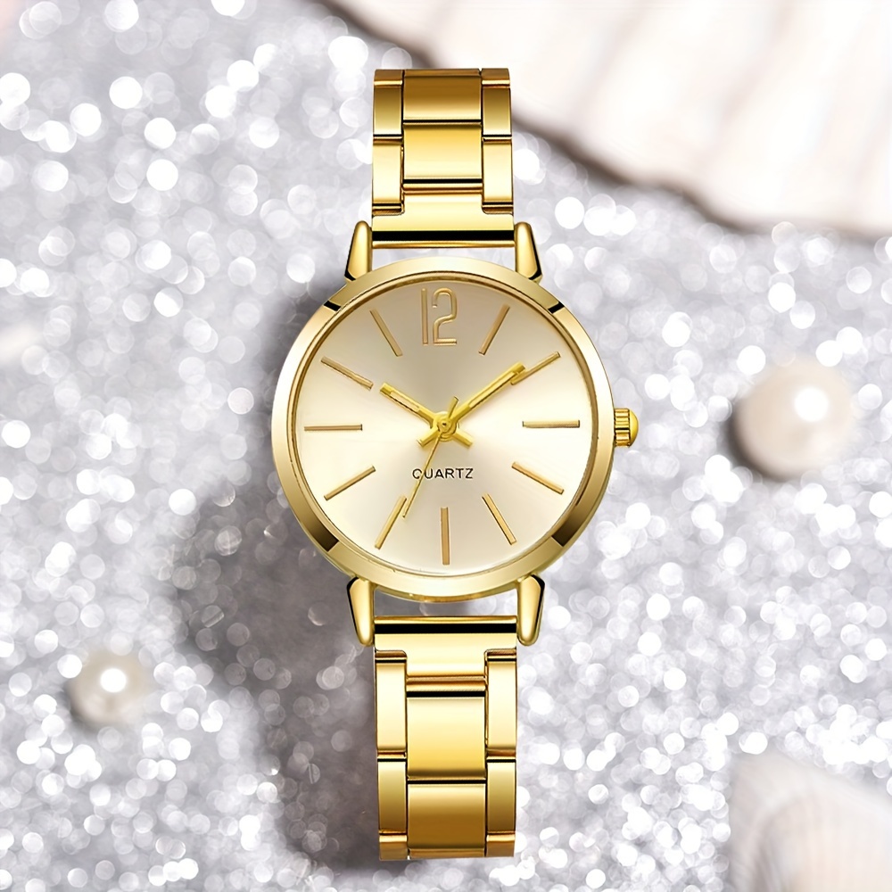 3pcs Stylish and Elegant Quartz Women's Watch Set, Perfect for All Occasions - Ideal Gift for Mom or Girlfriend (Box Not Included)