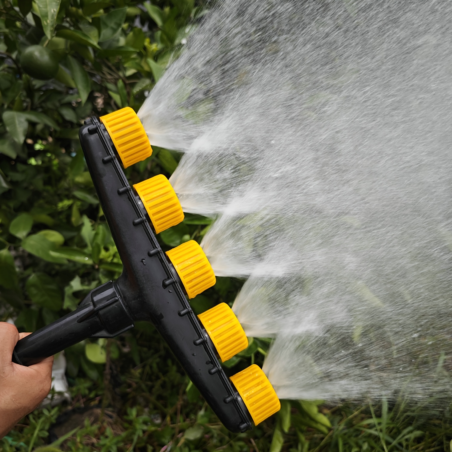 Image of 1pc Garden Watering Tool, Multi-head Lawn Care Sprinkler, Multi-hole Spray Nozzle For Watering Vegetables And Gardens, Garden Watering Sprinkler, Hose Spray Watering Sprinkler Head