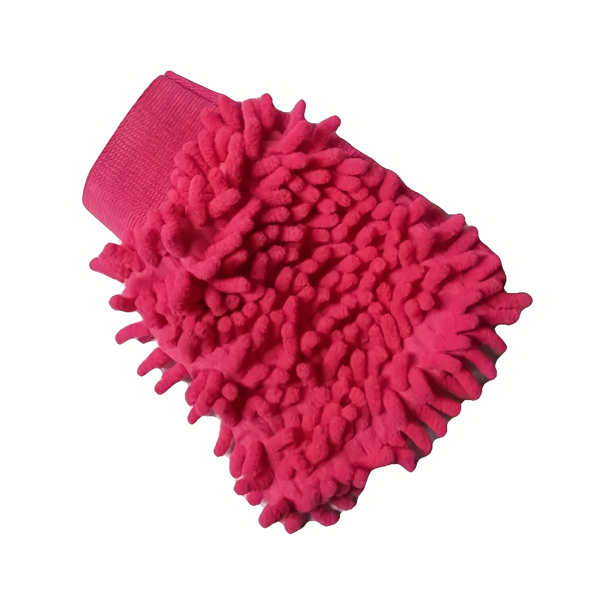 a pair of versatile chenille cleaning gloves that are absorbent and dust resistant featuring plush on   ideal for washing cars cleaning glass and household chores Product details 4