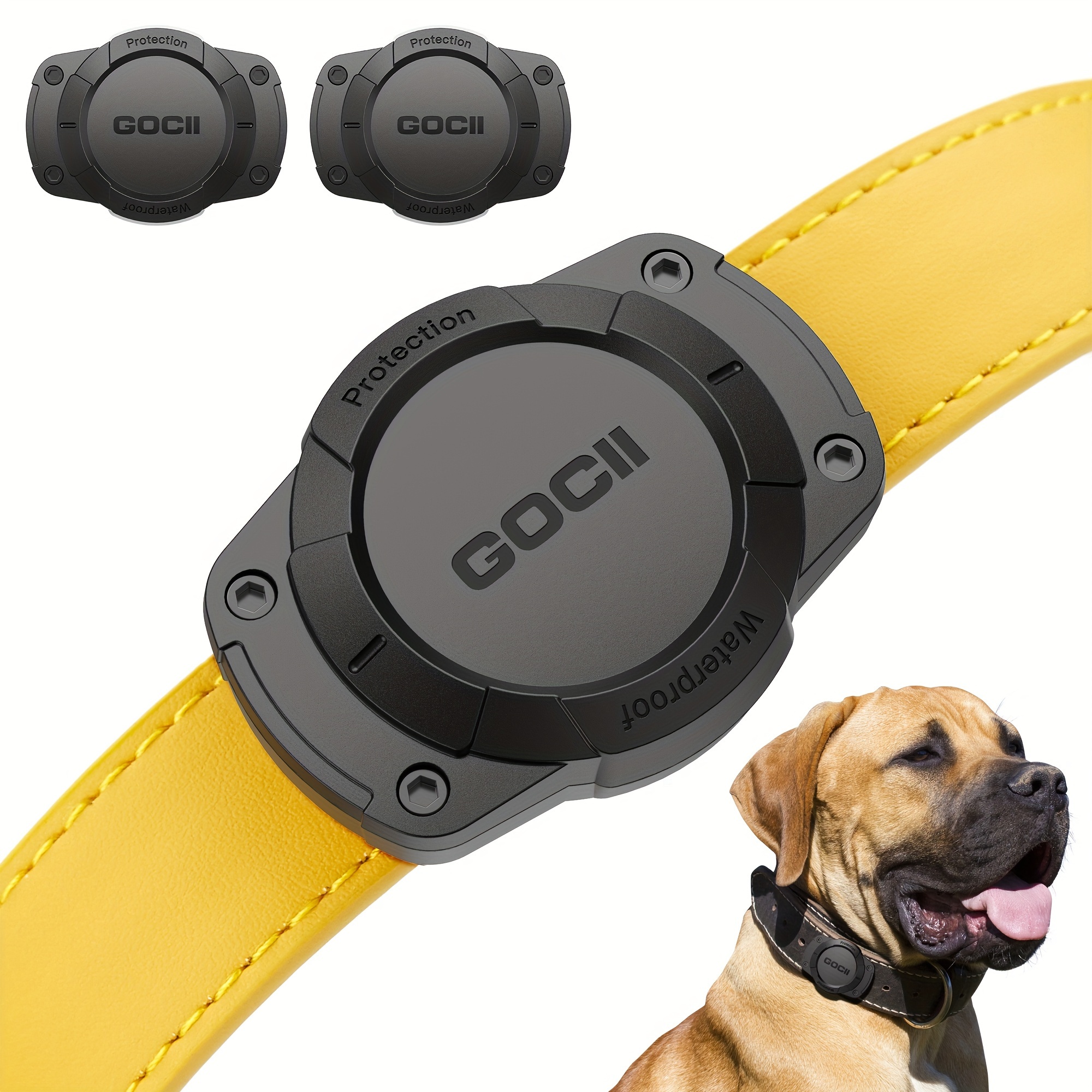 

1pc Dog Collar Waterproof Mount For Airtag, Ultra-durable, Fits All Width Collars, 360° All-inclusive For Airtag With Anti-lost Screws