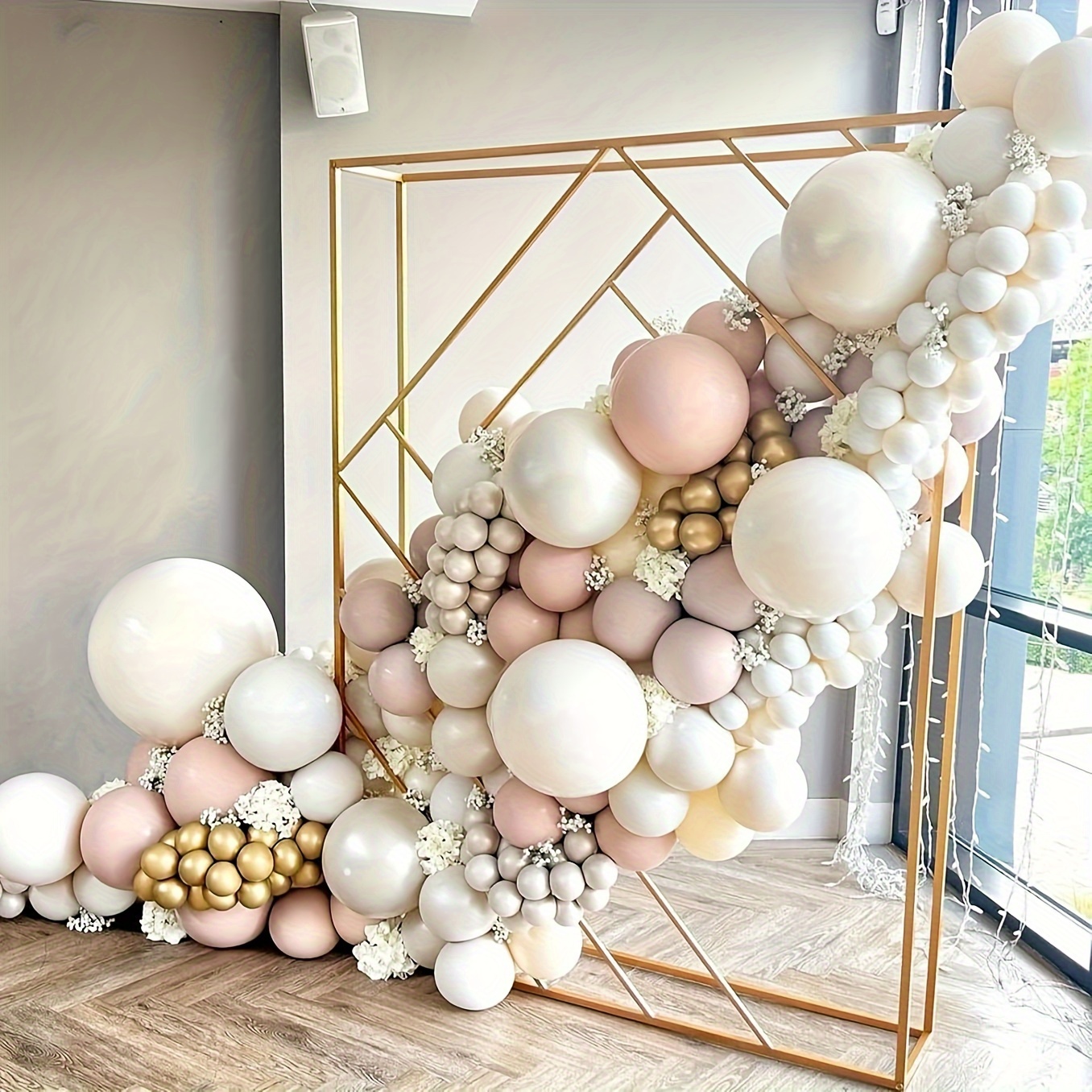 120pcs Pearl White Wedding Theme Garland Decoration Different Sizes  Pearlescent White Balloon Arch Set Suitable Valentines Day Decoration  Birthday Decoration New Year Decoration - Toys & Games - Temu