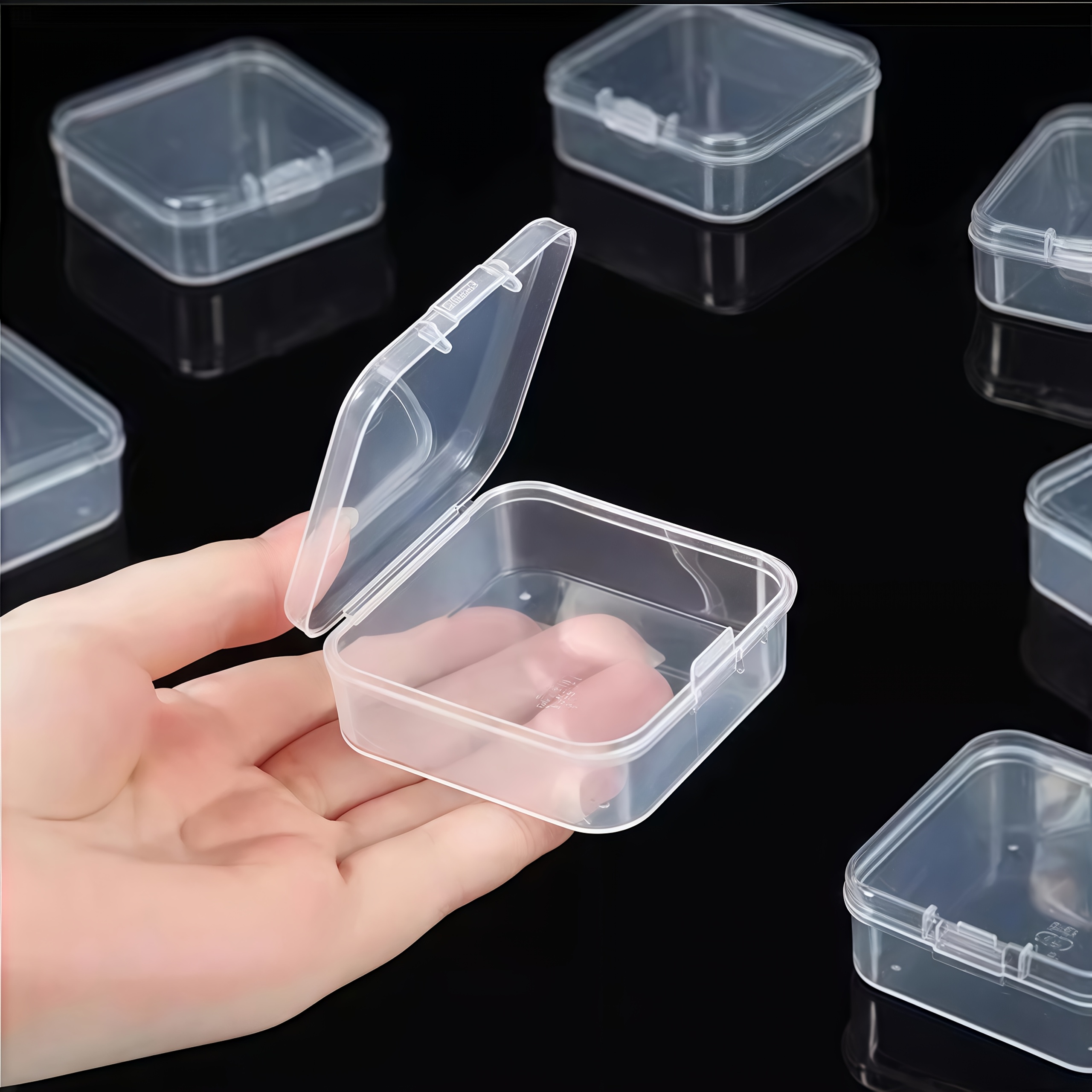31pcs set: 1 large box + 30 small transparent plastic storage containers with lids - bead organizer case for   making, nail art & bracelet crafting supplies – perfect valentine s day gift and women’s/girls’ present Product details 3