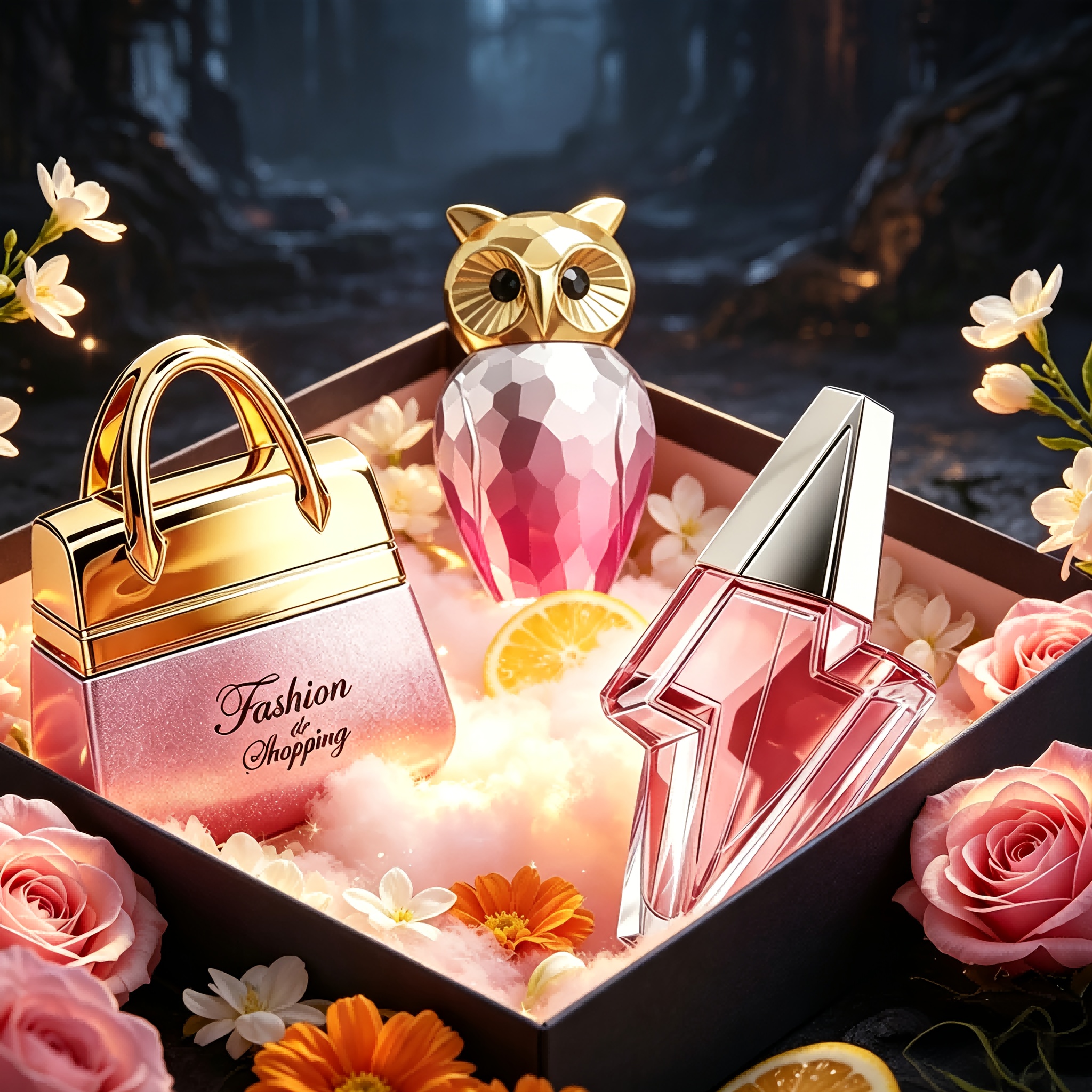 Image of 3pcs Women's Eau De Toilette Set | 100ml + 50ml Handbag Perfume + 80ml Lightning Shape Bottle | Floral & Notes, Long Lasting Fragrance, Ideal Gift For Mother's Day, Valentine's Day & Daily Use