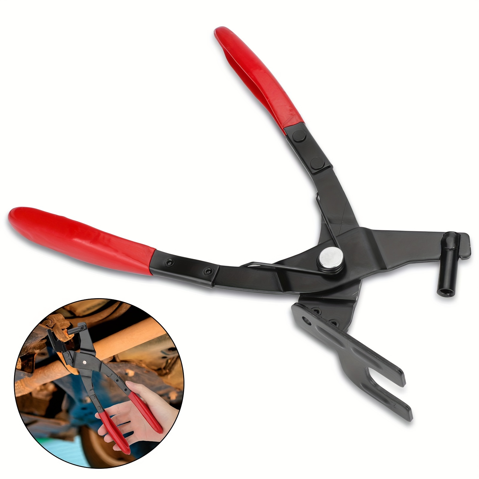 

Universal Car Exhaust Hanger Removal Plier, Car Exhaust Muffler Rubber Pad Plier Puller Hanger Disassembly Grommets Tool