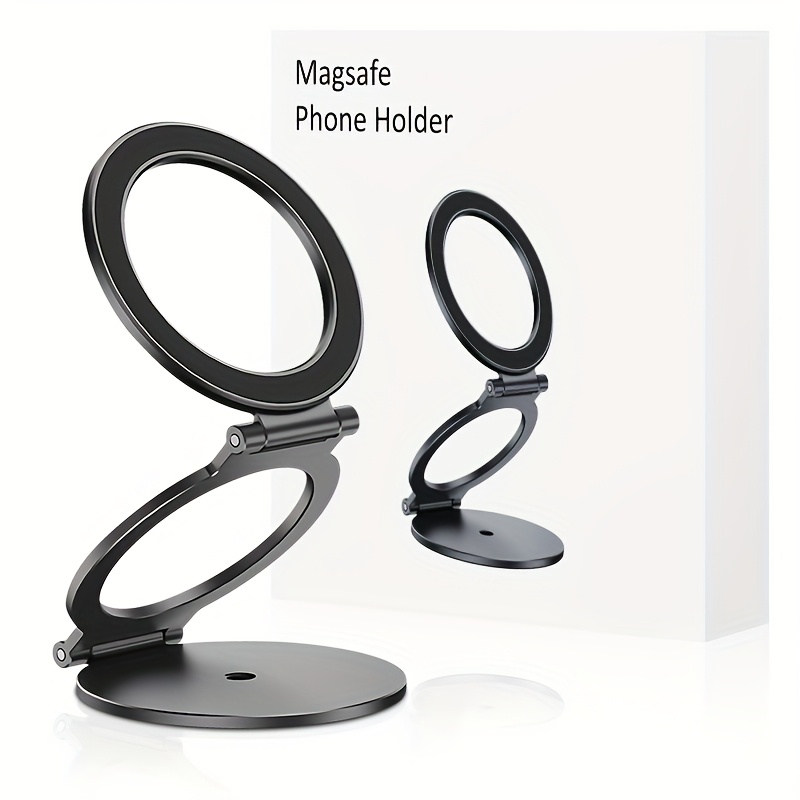 TEMU [double-sided Magnetic]smartphone Stand Folding Tablet Stand Magnetic Smartphone Holder New Form Of Smartphone Stand 270Â° Rotation Angle