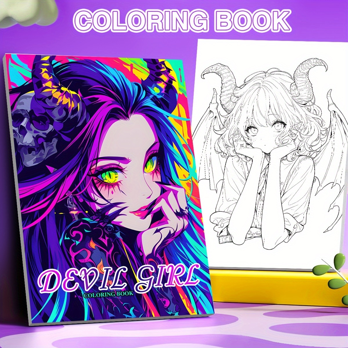 

Deluxe Adult Coloring Book - 20 Thick Pages For Relax & Relaxation, Perfect Gift For Loved Ones