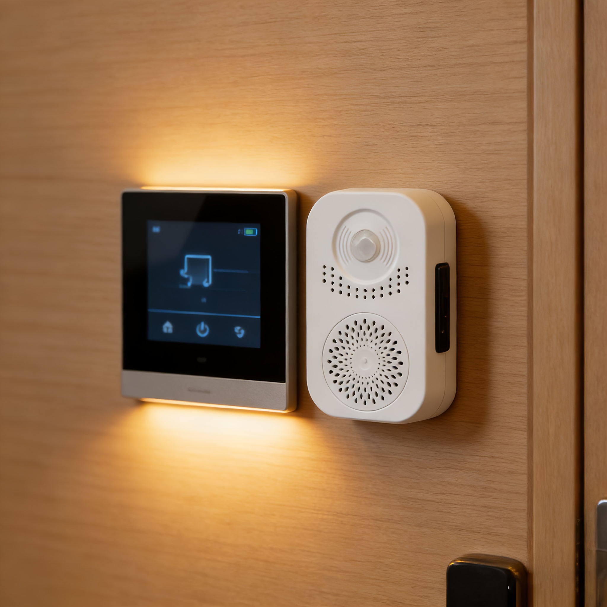 alarma de seguridad para puertas y ventanas, disparador de inducción magnética, no requiere energía, grabable,   para  ,  , oficinas y   comerciales, un regalo de seguridad para  ,   de   para decoración   contra el   en el