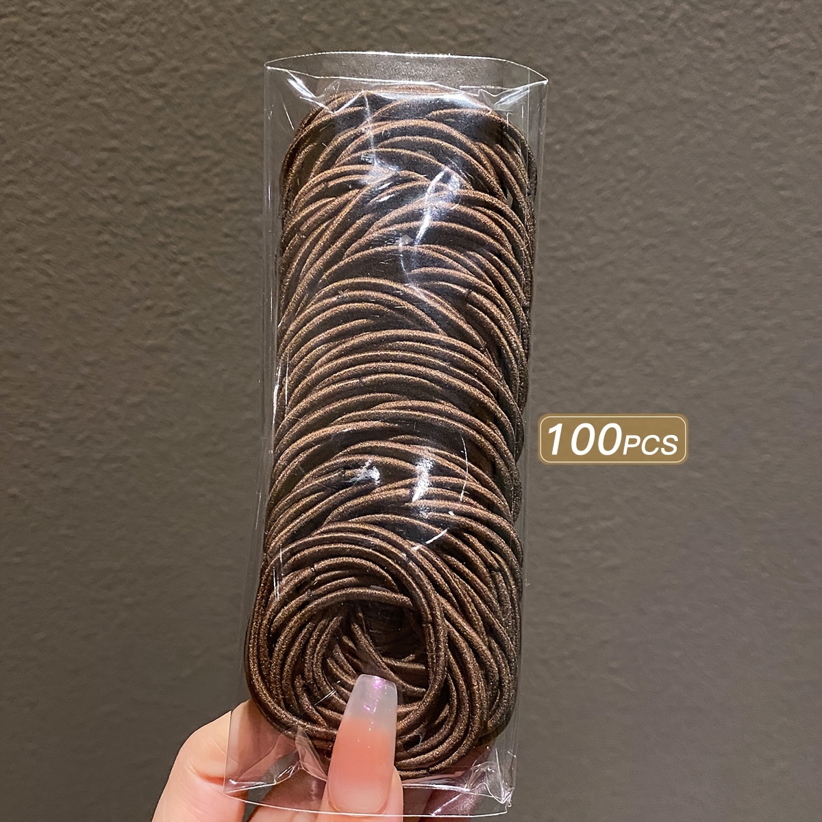 

100pcs For Women - , No-damage Ponytail In