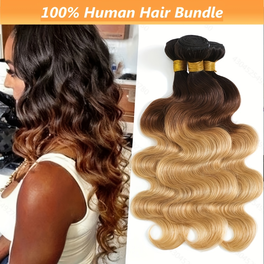 Brazilian Body Wave Highlights 3 popular Bundles Remy 100% Human Hair Extensions