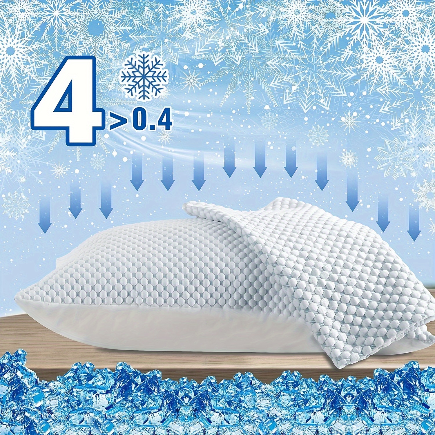 

Cooling Pillow Cases For For Sleeping, Breathable Cool Pillow Cover Set Of 2, Soft & Breathable Standard Queen King Pillow Protector With Envelope Closure For Hot Sleepers