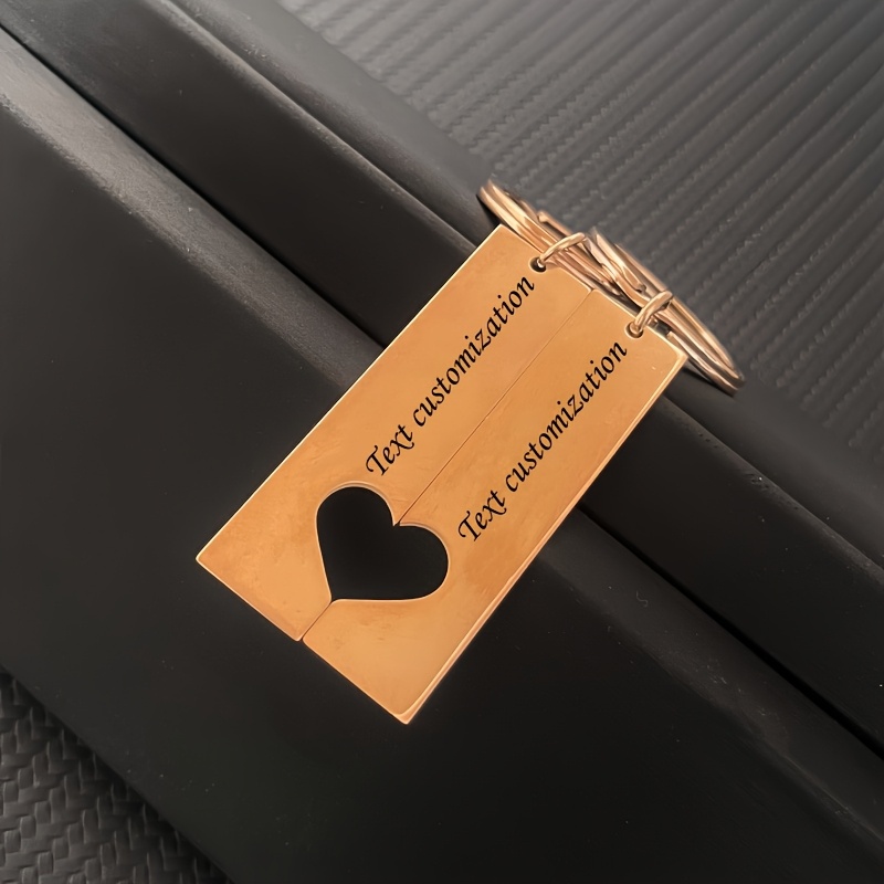 Custom Stainless Steel Initials Lock for Couples