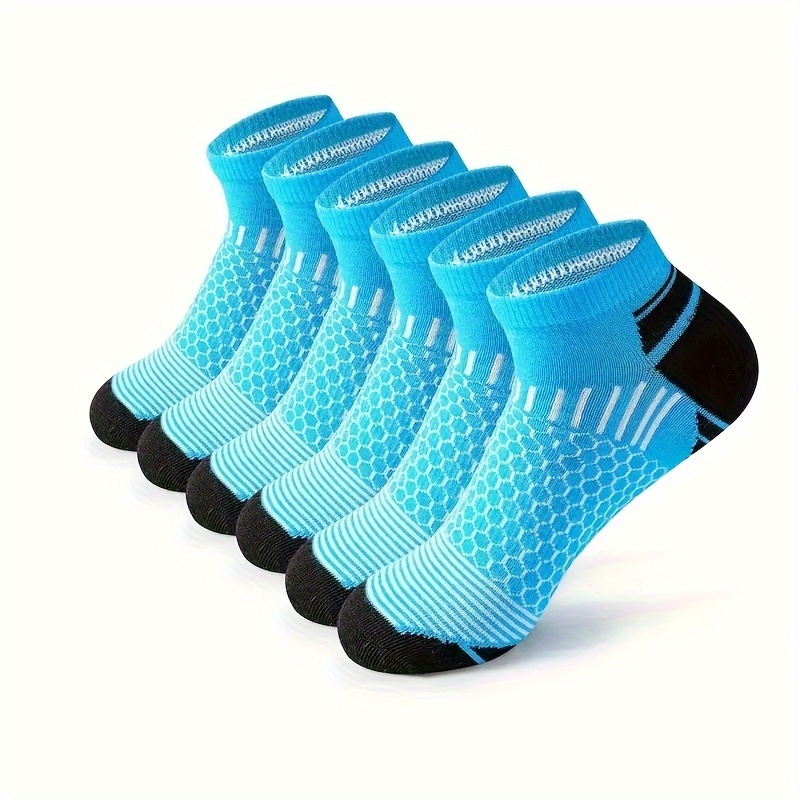 6 Pairs Of Men's Low Cut Ankle Socks, Anti Odor & Sweat Absorption Breathable Socks, For All Seasons Wearing