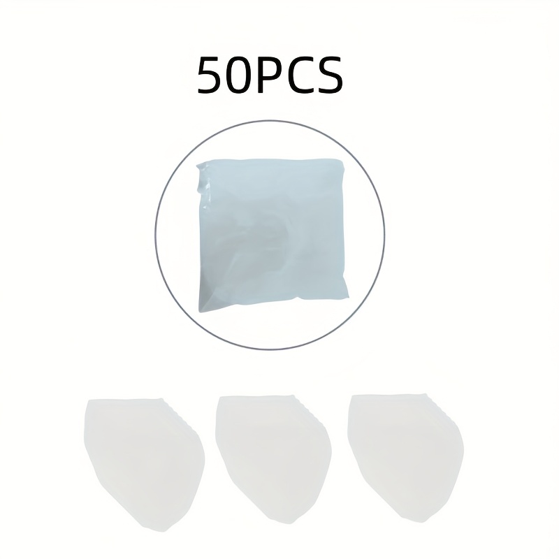 Image of Pack Of 50 Disposable Large Mesh Filter Bags For Kitchen Sinks - Designed To Catch Food Waste And Leftovers, Easy To Clean Drainage Net For Storage. Kitchen Sink Strainer