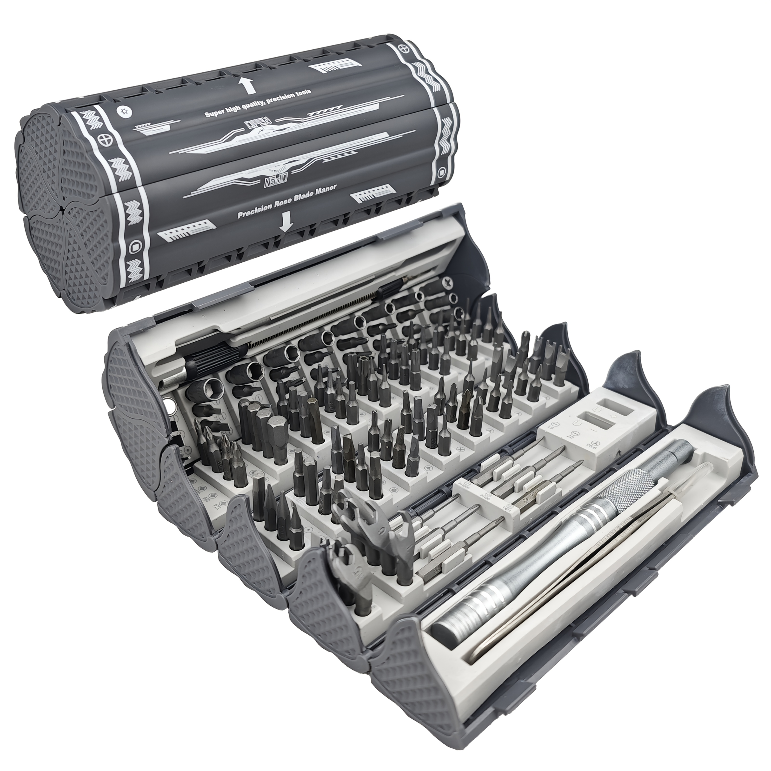 TEMU 128in 1 Precision Screwdriver Set, Precision Bit Set, Professional Magnetic Repair Tool Kit With 120 Bits For Electronics, Computer, Laptop, Game Console And Household Appliances