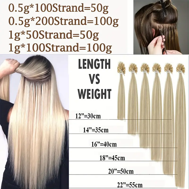 50 strands 50 gram keratin human hair extensions 100 real hair u tip extensions keratin u tip hair extensions nail tips 16in 24in pre bonded u tip hair extensions human hair details 5