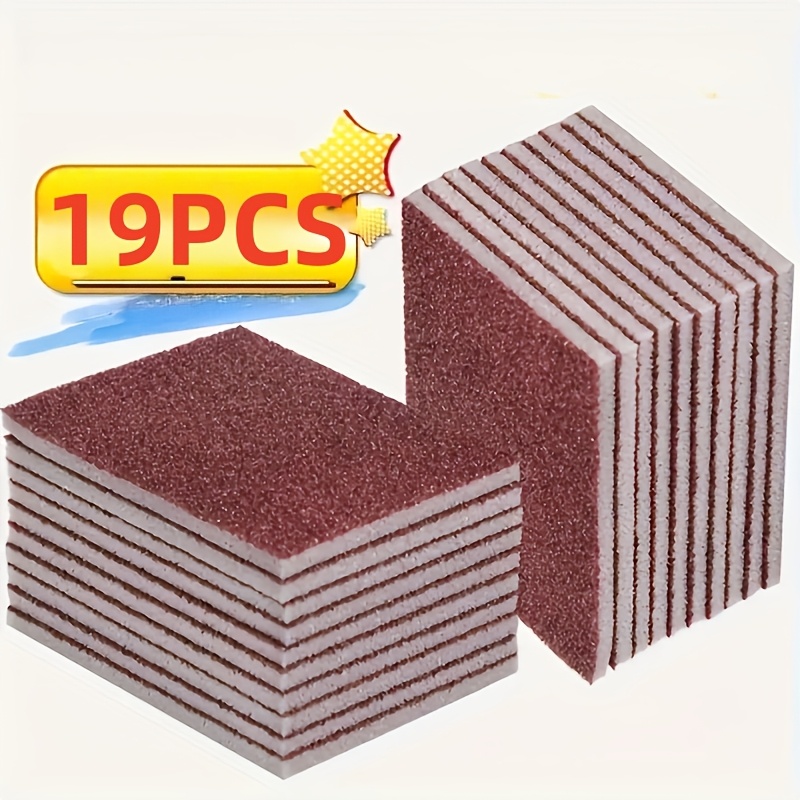 TEMU Diamond Brush Sponge For Pots, Bottom Cleaning And Scale Removal Sponge, Powerful Sanding Cleaning Brush, Cleaning And Scale Removal Sponge