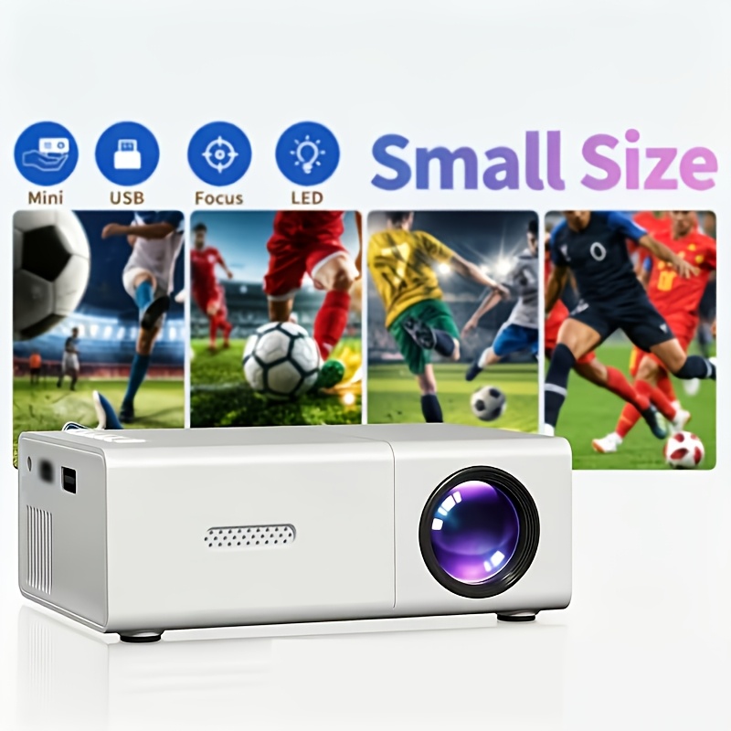 Smart Mini Movie Projector with Remote Control & Speaker