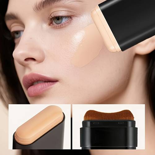 1 in 1 contour stick and foundation stick conceals dark circles waterproof and sweatproof a flawless look enriched with plant derived squalane with plant squalane