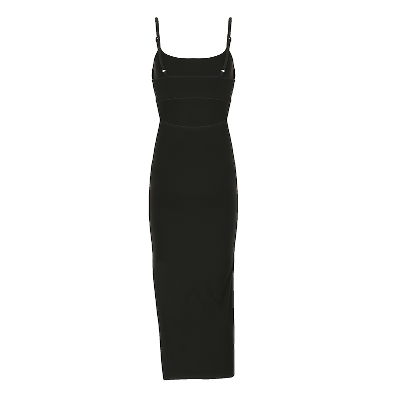 y2 backless spaghetti strap long dress semi sheer - Temu