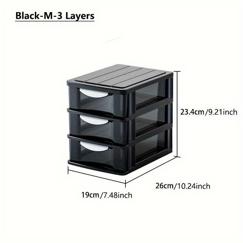 3 4 5 tier stackable drawer organizer set   and rust resistant   plastic storage drawers for home office bathroom dorm multifunctional for clothing makeup stationery storage