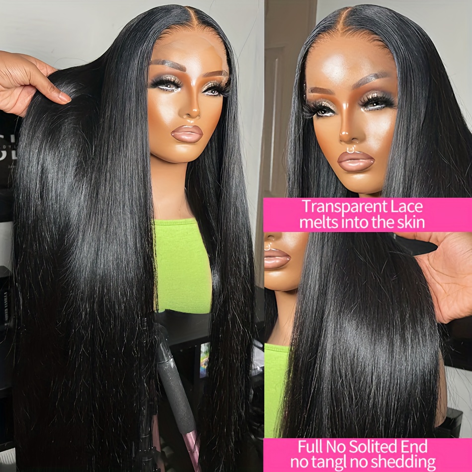 13x4 hd lace frontal human hair wig bone straight brazilian  display picture 1