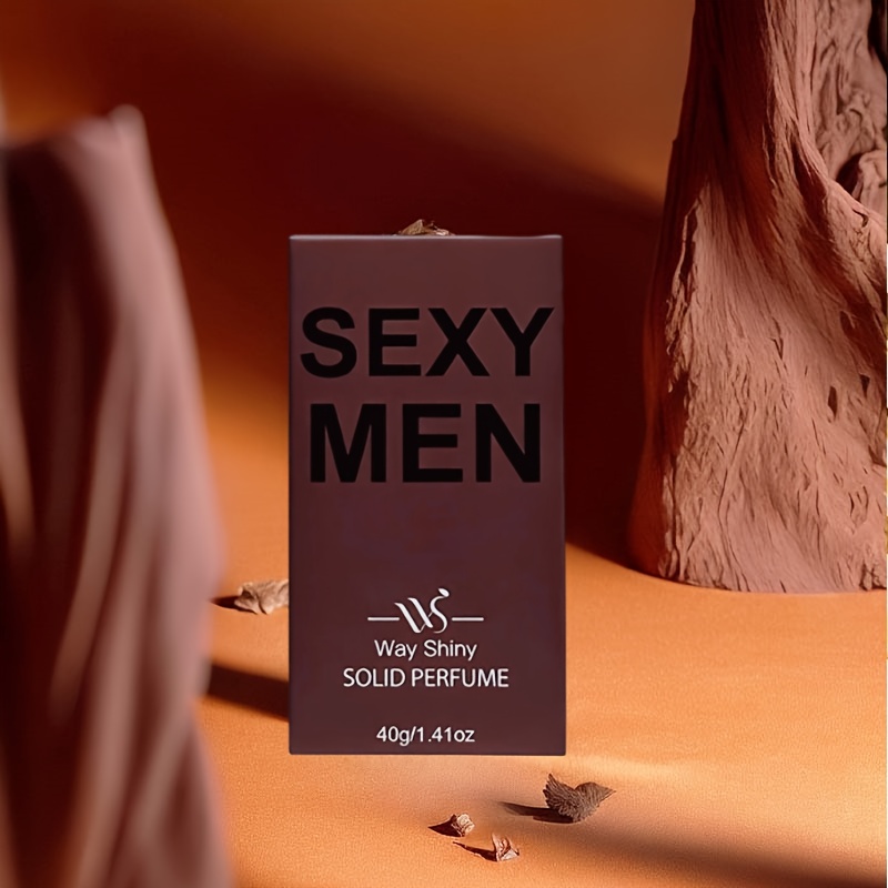 QXG21 Men'S Solid Perfume Features a Refreshing Oriental Woody Scent, Long-Lasting Fragrance, Ideal for Gentlemen, Perfect for Dates And Sports.