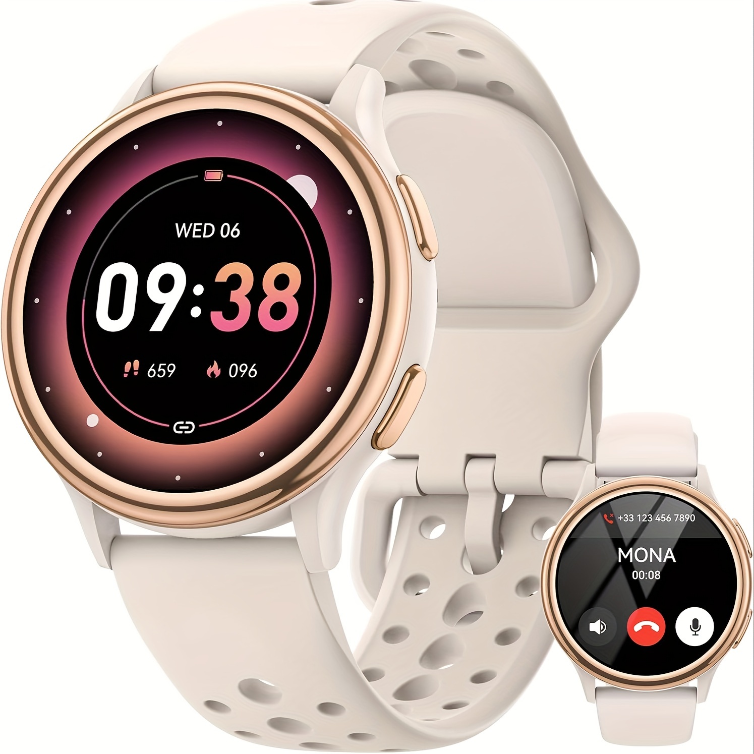 

Little Meatball Women's Smartwatch [400+ Dials/calls/], 1.27-inch Fitness Smartwatch For Iphone & Android, Activity And Smartwatch For Women, 70+ Sports Modes