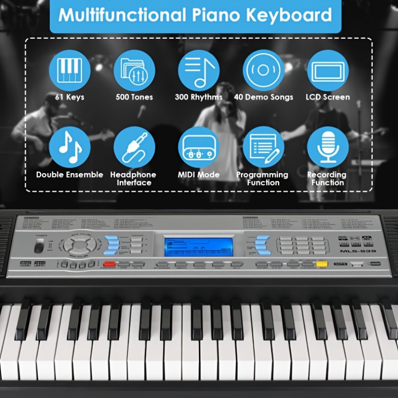 

61 Key , , , 3 Teaching , Lcd, For Christmas And Halloween