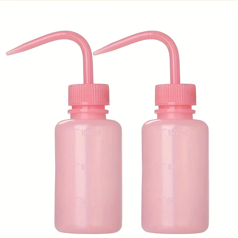 TEMU Set Of 2 Professional 150ml Lash Water Squeeze Bottles, 5oz Tattoo Cleaning Bottles That To Use, Lightweight Plastic Wash Bottles Ideal For Eyelash Care And Cleaning.