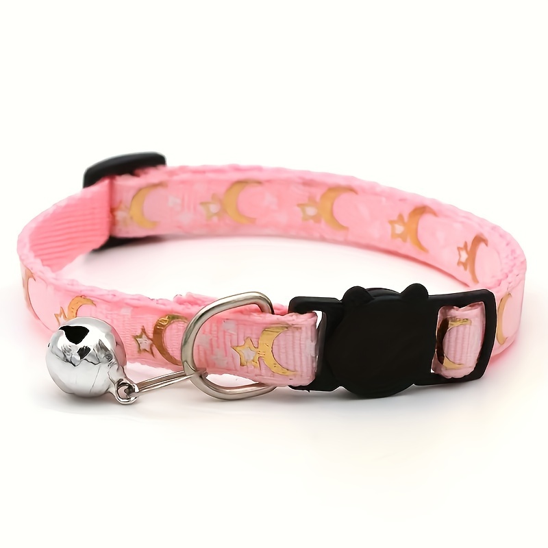 1  star moon pet collar anti choking adjustable safety     cartoon pattern polyester for small cats and dogs Product details 1