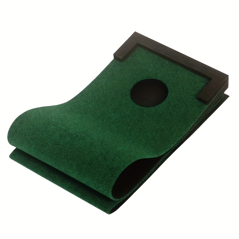Golf Putting Mat with Non-Slip Base and Baffle Design