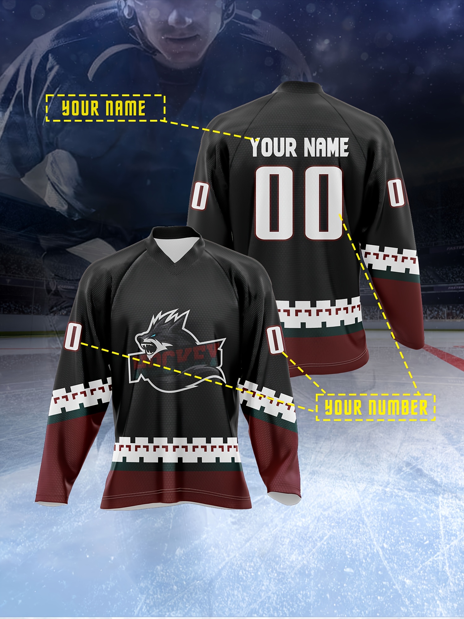 hockey jersey sold on Temu Canada