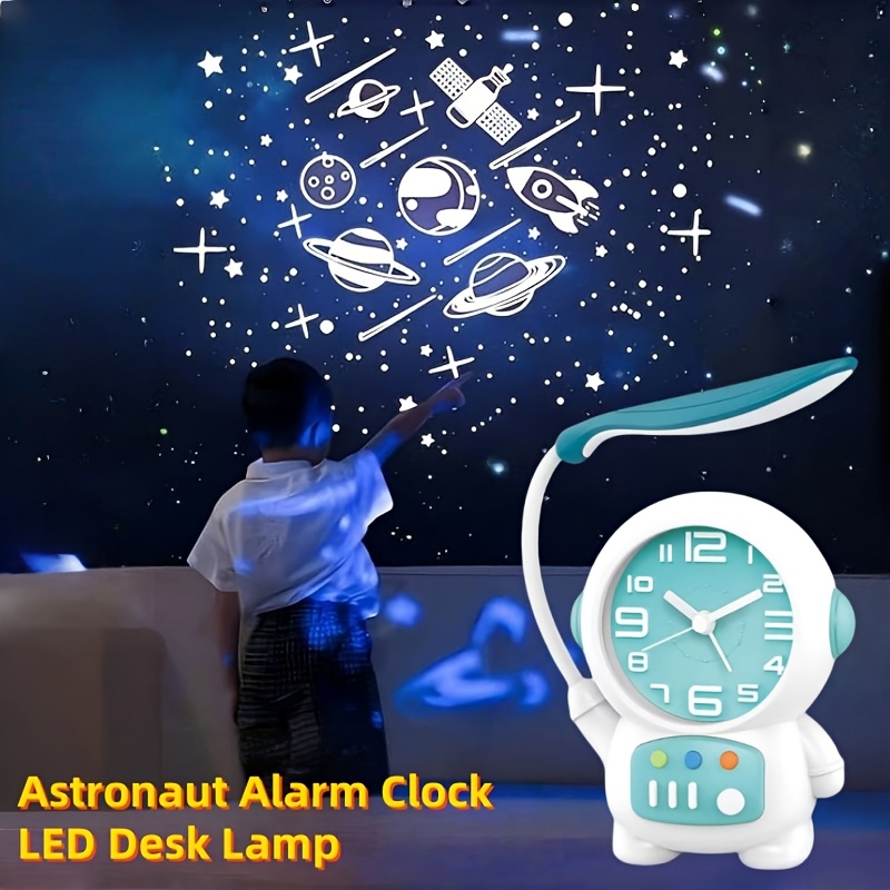 led small desktop table lamp astronaut clock desktop table lamp shape technology and fashionable design   in   colors Product details 1